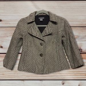 Ann Taylor Petites Textured Tweed Blazer Jacket